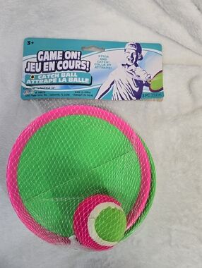 Nwt! JA-RU Pink and Green Catch Ball Set